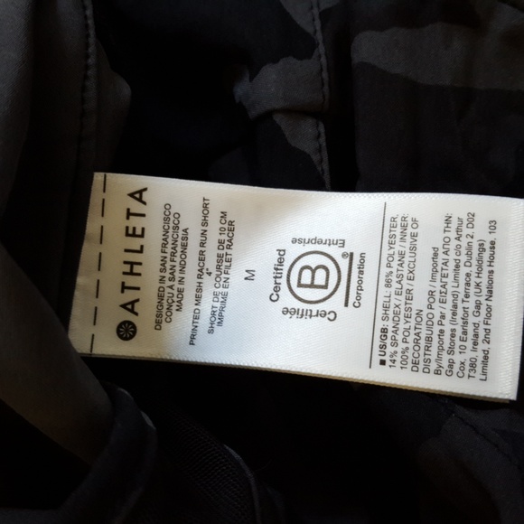 Athleta Printed Mesh Racer Run Short - Picture 8 of 10